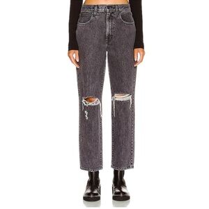 SLVRLAKE Dylan High Rise Straight Jeans Size 28 NWT Broken Promises Wash